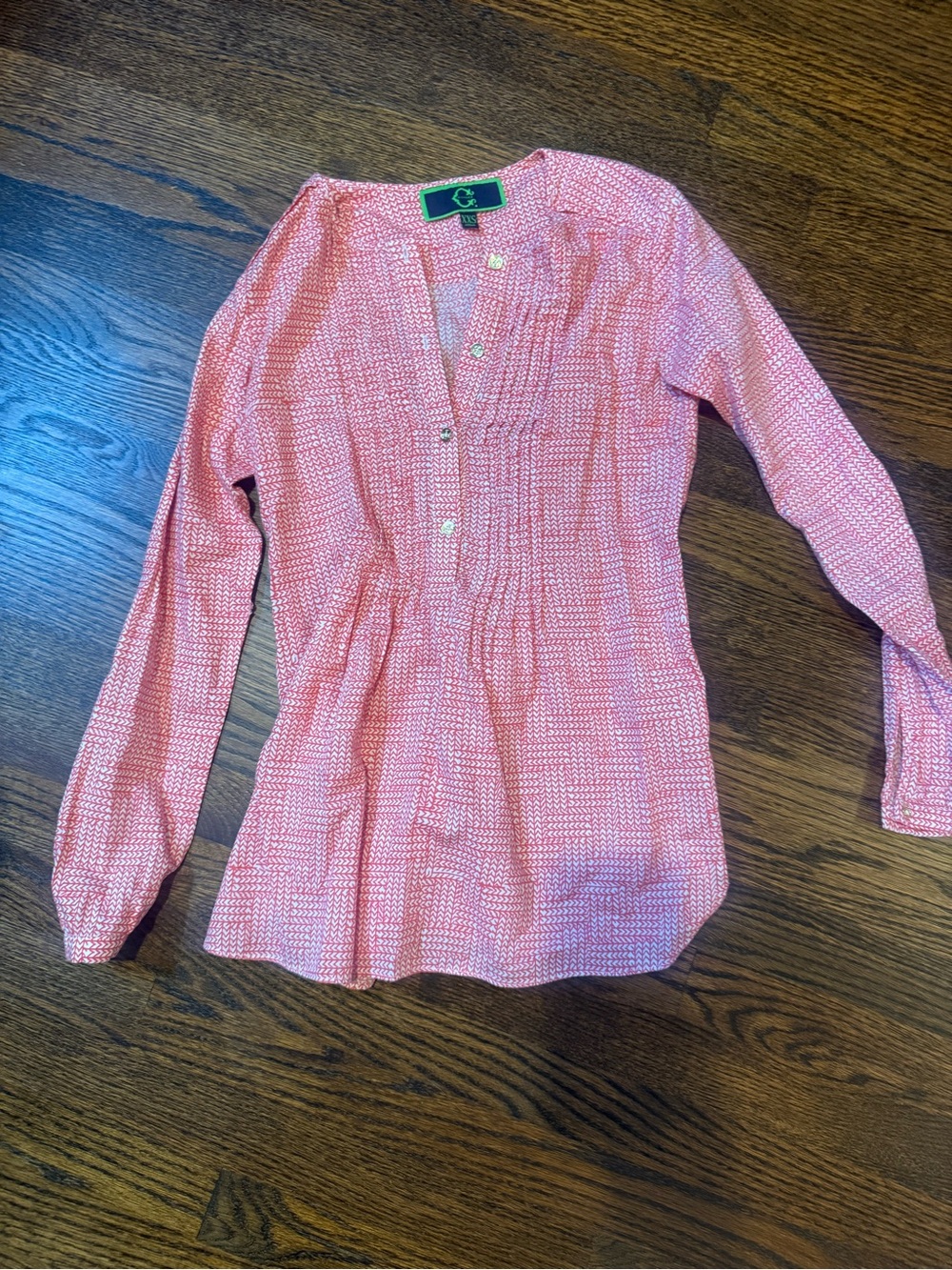 C. Wonder pintuck tunic top